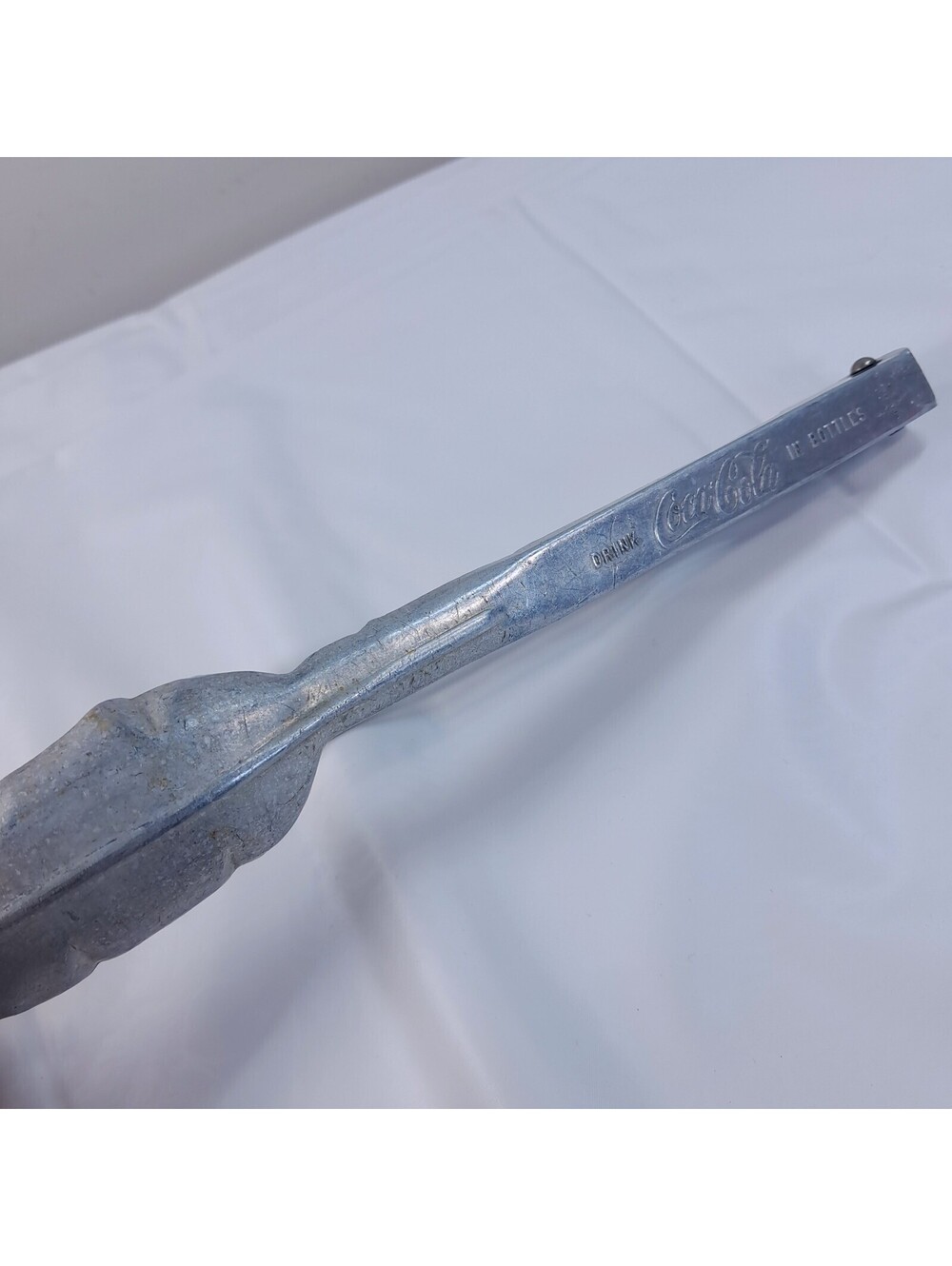 Coca-Cola Ice Tongs Aluminum Embossed Drink In Bottles St. Paul Coke 1940's